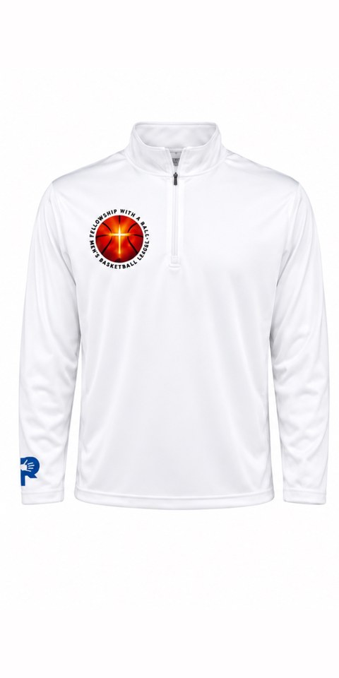 Quarter-Zip — White